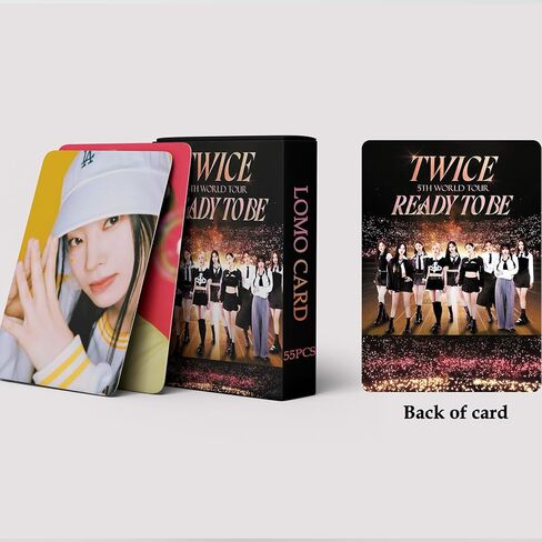 بطاقات صور مرتين 55 قطعة مرتين بين 1 و2 ألبوم جديد LOMO بطاقات KPOP Twice Photocard ألبوم جديد بطاقات صور هدية للمعجبين ابنة Twice Merch in Saudi Arabia