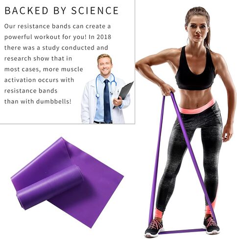 Resistance Band 50 Yards Elastic Exercise Fitness Band Roll for Home Training, Physical Therapy, and Yoga… in Saudi Arabia