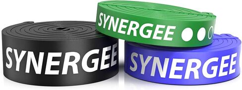 Synergee Resistance Loop Bands. Pull Up Assist Bands with Heavy Duty Resistance. Exercise Bands Work Perfect for Stretching, Powerlifting & Resistance Training. in Saudi Arabia