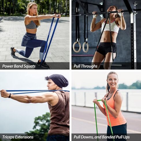 Synergee Resistance Loop Bands. Pull Up Assist Bands with Heavy Duty Resistance. Exercise Bands Work Perfect for Stretching, Powerlifting & Resistance Training. in Saudi Arabia