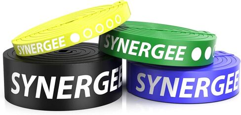 Synergee Resistance Loop Bands. Pull Up Assist Bands with Heavy Duty Resistance. Exercise Bands Work Perfect for Stretching, Powerlifting & Resistance Training. in Saudi Arabia