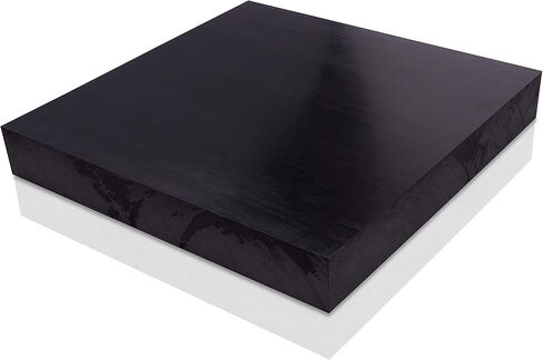 HDPE (High Density Polyethylene) Plastic Sheet 1 1/2" x 12" x 24" Black Color in Saudi Arabia