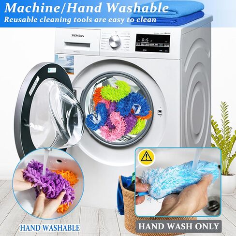 طقم منفضة غبار من الألياف الدقيقة مكون من 4 قطع، يتضمن زوجين من منفضة غبار غطاء حذاء شانيل، عبوتين منفضة غبار من الألياف الدقيقة قابلة للتمديد مقاس 76.2 سم، أداة تنظيف منفضة الريش in Kuwait