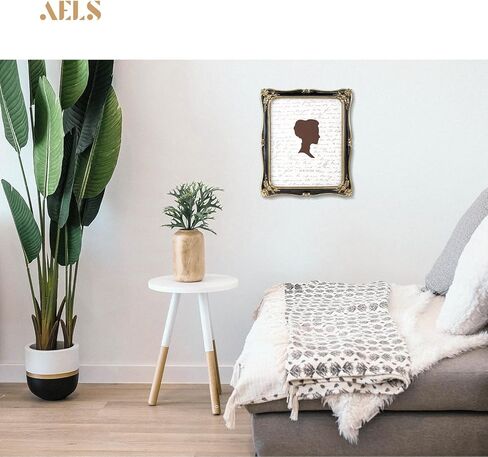 إطار صورة عتيق مقاس 8 × 10 بوصة من AELS، إطارات صور عتيقة فاخرة وأنيقة مع واجهة زجاجية، عرض للصور، تعليق على الحائط على سطح الطاولة، أفكار للهدايا، أسود in Kuwait