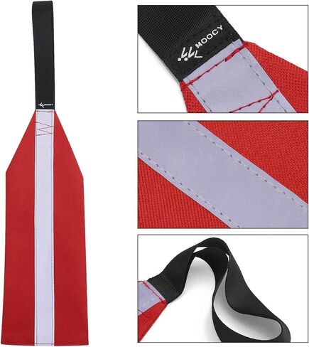 علم سفر آمن لزوارق الكاياك SUP، علم مقطورة تحذير مع حزام in Kuwait