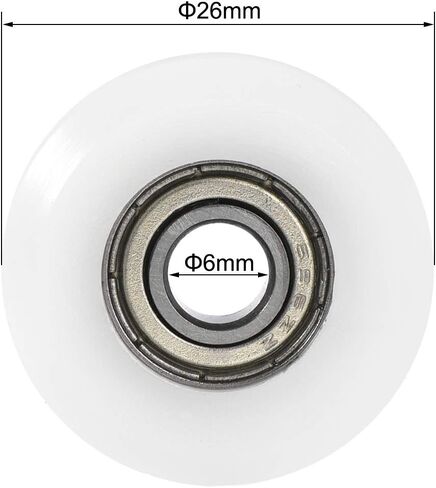 uxcell 625ZZ Ball Bearing Guide Pulley Roller Round Wheel 5x23x7mm Double Metal Shielded (GCr15) Chrome Steel Bearings 10pcs in Saudi Arabia