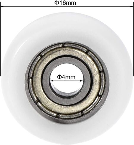 uxcell 625ZZ Ball Bearing Guide Pulley Roller Round Wheel 5x23x7mm Double Metal Shielded (GCr15) Chrome Steel Bearings 10pcs in Saudi Arabia