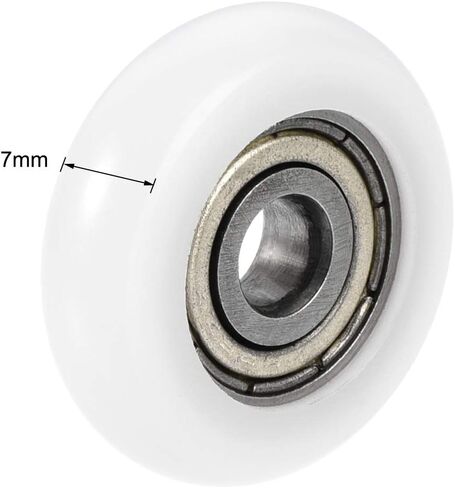 uxcell 625ZZ Ball Bearing Guide Pulley Roller Round Wheel 5x23x7mm Double Metal Shielded (GCr15) Chrome Steel Bearings 10pcs in Saudi Arabia