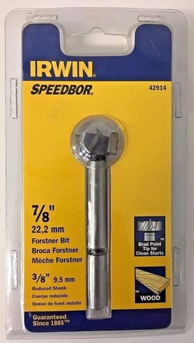 Irwin 42914 7/8-Inch by 3/8-Inch Shank Forstner Bit in Saudi Arabia