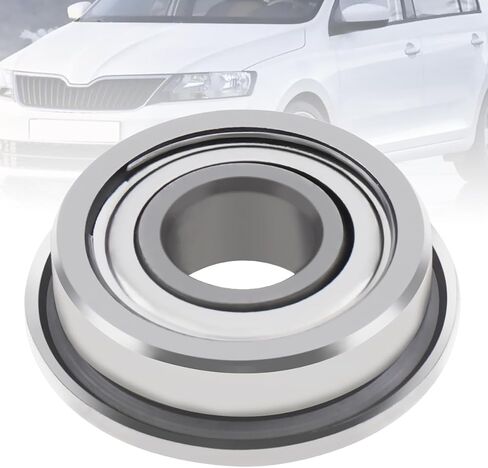 F695ZZ محمل كروي ذو حواف، CLAHJQX 10 قطع 5 مم × 13 مم × 4 مم محامل كروية ذات أخدود عميق درع مزدوج، محمل من الصلب الكربوني الفضي in Kuwait