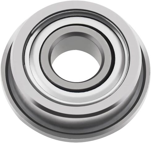 F695ZZ محمل كروي ذو حواف، CLAHJQX 10 قطع 5 مم × 13 مم × 4 مم محامل كروية ذات أخدود عميق درع مزدوج، محمل من الصلب الكربوني الفضي in Kuwait