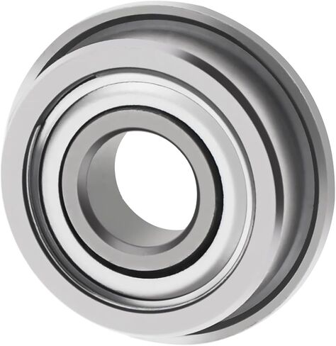 F695ZZ محمل كروي ذو حواف، CLAHJQX 10 قطع 5 مم × 13 مم × 4 مم محامل كروية ذات أخدود عميق درع مزدوج، محمل من الصلب الكربوني الفضي in Kuwait