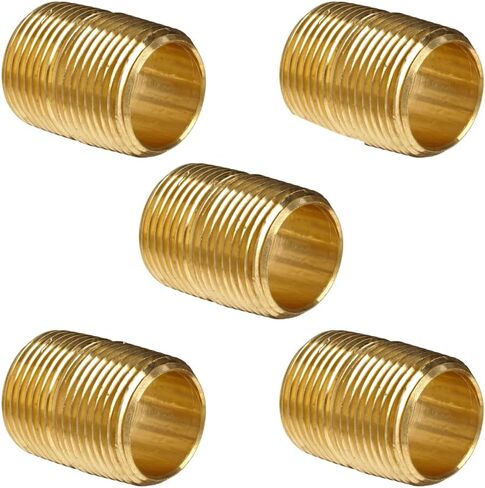 حلمة إغلاق نحاسية، 1/4 بوصة ذكر × 1/4 بوصة ذكر NPT، (5 عبوات) in Saudi Arabia