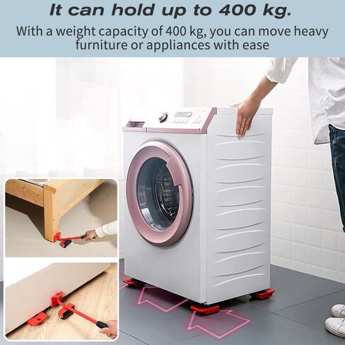 DUEBEL رافع الأثاث المتزلجون للأرضيات الصلبة جاك الأثاث دوللي الأجهزة دوللي لتحريك منصات الأثاث المتزلجون 150KG (330LBS) in Kuwait