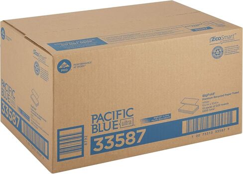 Pacific Blue Ultra Big Z-Fold Paper Towels by GP PRO (Georgia-Pacific), White, 20887, 220 Paper Towels Per Pack, 10 Packs Per Case (2200 Total), 10.20" x 10.80 in Saudi Arabia