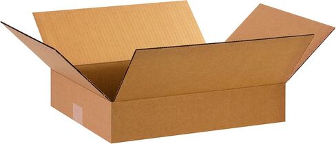 BOX USA 15 x 12 x 3 Corrugated Cardboard Boxes, Flat 15"L x 12"W x 3"H, Pack of 25 | Shipping, Packaging, Moving, Storage Box for Home or Business, Strong Wholesale Bulk Boxes in Saudi Arabia