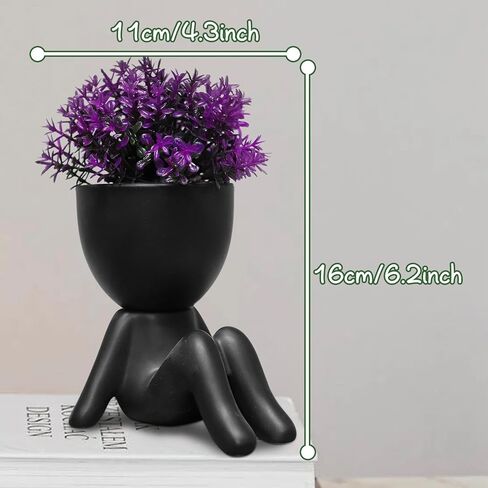 Zerzsy Fake Plants Artificial Succulents Plants for Room Bathroom Home Office Desk Cute Fake Plant Bathroom Decoration - Set of 1 in Saudi Arabia