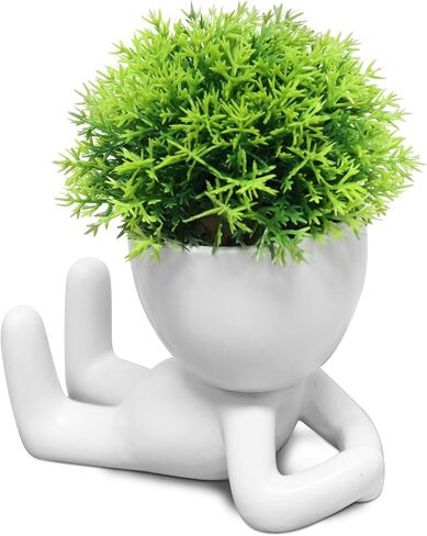 Zerzsy Fake Plants Artificial Succulents Plants for Room Bathroom Home Office Desk Cute Fake Plant Bathroom Decoration - Set of 1 in Saudi Arabia
