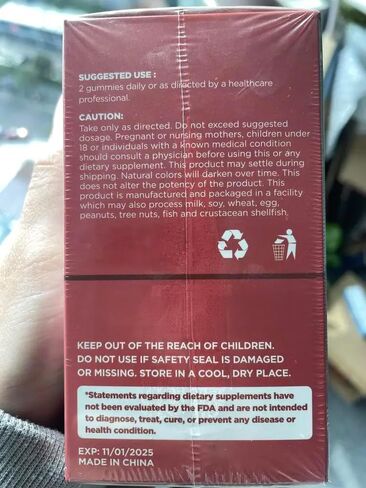 High Absorption Magnesium Glycinate Gummies 600mg Per Serving, Tasty Sugar Free Magnesium Supplement Chews with Coq10 Vitamin D, B6, Vegan Calm Gummies for Adults & Kids(Raspberry, 60 Count) in Saudi Arabia