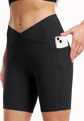 شورت CADMUS لراكبي الدراجات النارية بملمس عاري مقاس 7 بوصات للتمرين في صالة الألعاب الرياضية واليوجا سباندكس، 1041، أسود ورمادي وأخضر، أصفر، XL in Kuwait