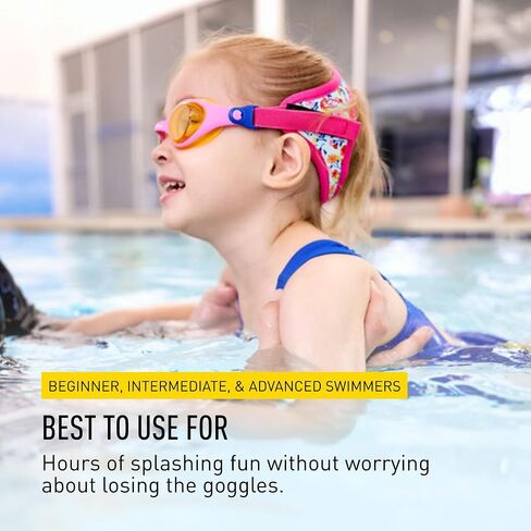 نظارات FINIS Dragonfly - نظارات سباحة تحت الماء للأطفال - حماية من الأشعة فوق البنفسجية - مضادة للضباب - نظارات سباحة للأطفال من سن 3 إلى 8 سنوات - قوة الزهرة in Kuwait