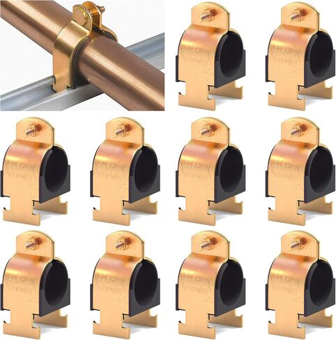 10 Pack Rubber Cushion Strut Clamp,Zinc-plated Pipe Strut Clamps for Mounting Copper Pipes,PEX Pipe,Gas Pipings,CVPC Tubing,High Temperature Resistance Mount Strut Clamp (1 Inch OD) in Saudi Arabia