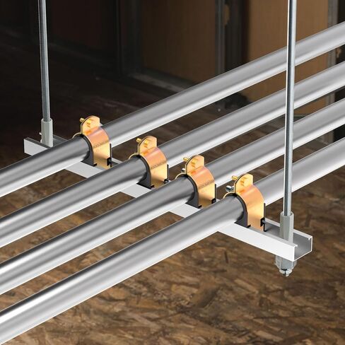 10 Pack Rubber Cushion Strut Clamp,Zinc-plated Pipe Strut Clamps for Mounting Copper Pipes,PEX Pipe,Gas Pipings,CVPC Tubing,High Temperature Resistance Mount Strut Clamp (1 Inch OD) in Saudi Arabia