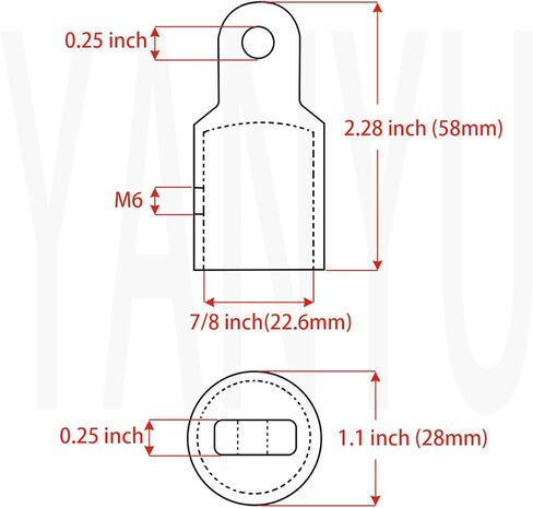 يانيو 4 عبوات 7/8 بوصة بيميني غطاء نهاية العين العلوي يناسب 7/8 بوصة O.D. أنابيب مستديرة، أجهزة بحرية من الفولاذ المقاوم للصدأ 316، تجهيزات علوية لمظلة القارب بيميني مع مفتاح سداسي على شكل حرف L in Kuwait