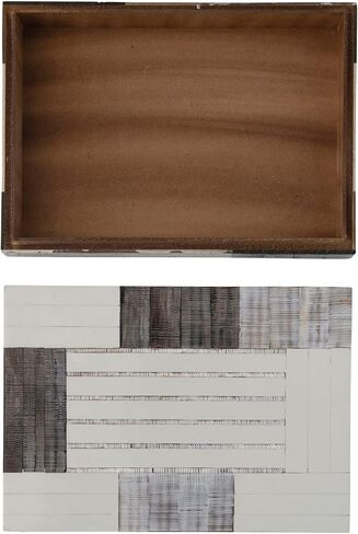 Creative Co-Op Decorative Mixed Material Storage Horn Inlay, Multicolor Box, Multi in Saudi Arabia