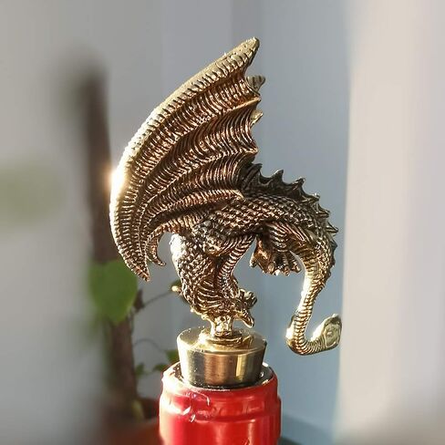 Dragon Wine Stoppers Gothic Metal Alloy Design Bottle Stopper for Dragon Gift Party Decorative in Saudi Arabia