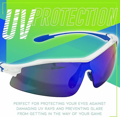 Franklin Sports Baseball + Softball Sunglasses - Men's + Women's Sports Sunglasses - Flip Up Shades + Non Flip Glasses in Saudi Arabia
