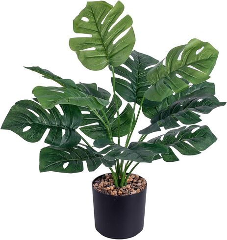 Artificial Potted Plants 15" Fake Plants Green Realistic Faux Plants for Home Office House Desk Shelf Living room Bathroom Kitchen Greenery Decoration GC001 (Color 13) in Saudi Arabia