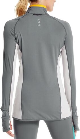 Mission Women's VaporActive Stamina Lightweight 1/4 Zip Long Sleeve Shirt, Quiet Shade/Lunar Rock, Medium in Kuwait