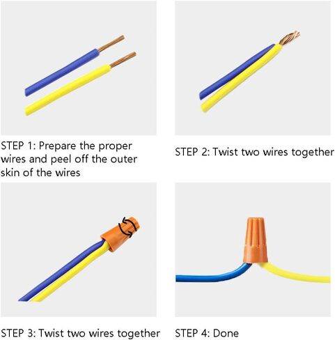 240 Pcs Electrical Wire Connectors Screw Terminals - Twist Nuts Caps Wire Connection, Spring Insert Assortment kit in Saudi Arabia