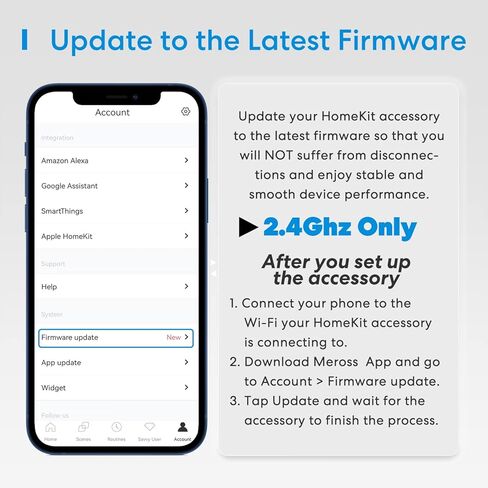قابس ذكي خارجي من Meross، منفذ واي فاي خارجي مع 3 مقابس مستقلة متوافقة مع Apple Homekit وAlexa وSmartThings وجهاز التحكم عن بعد والصوت ومؤقت، 2.4 جيجا هرتز فقط in Kuwait