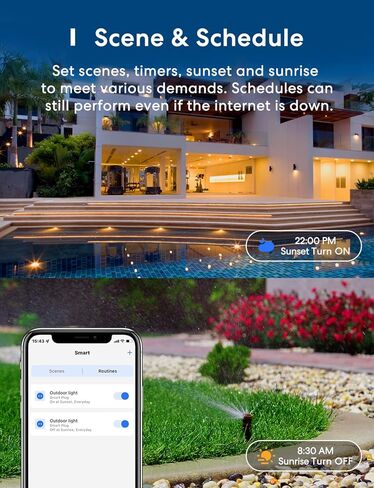 meross Outdoor Smart Plug, Outdoor Wi-Fi Outlet with 3 Independent Sockets Compatible with Apple Homekit, Alexa and SmartThings, Voice & Remote Control, Timer, 2.4 GHz only in Saudi Arabia