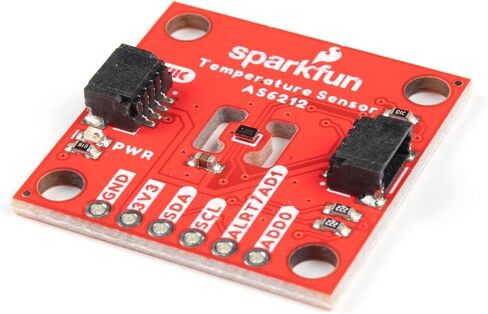 SparkFun Digital Temperature Sensor Breakout - AS6212 (Qwiic) - High Accuracy Low Power Consumption Board Small Size 1 inch by 1 inch Footprint Configurable Alert pin 8 Selectable I2C addresses in Saudi Arabia