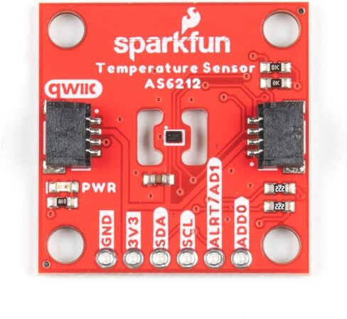 SparkFun Digital Temperature Sensor Breakout - AS6212 (Qwiic) - High Accuracy Low Power Consumption Board Small Size 1 inch by 1 inch Footprint Configurable Alert pin 8 Selectable I2C addresses in Saudi Arabia