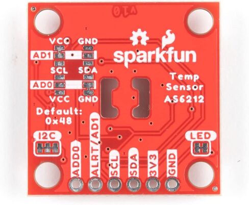 SparkFun Digital Temperature Sensor Breakout - AS6212 (Qwiic) - High Accuracy Low Power Consumption Board Small Size 1 inch by 1 inch Footprint Configurable Alert pin 8 Selectable I2C addresses in Saudi Arabia