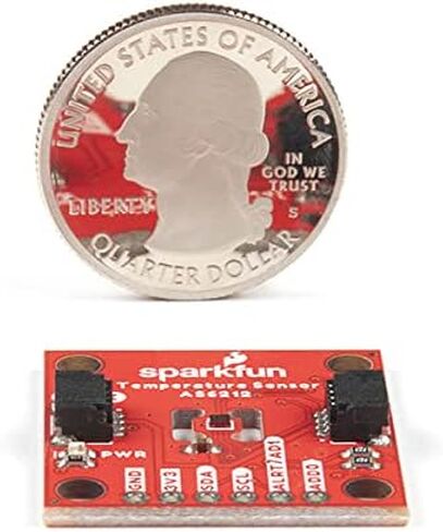 SparkFun Digital Temperature Sensor Breakout - AS6212 (Qwiic) - High Accuracy Low Power Consumption Board Small Size 1 inch by 1 inch Footprint Configurable Alert pin 8 Selectable I2C addresses in Saudi Arabia