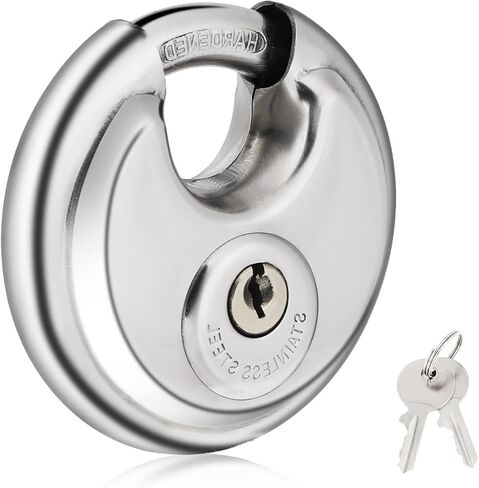 Storage Locker Lock Disc Padlock Disc Locks Storage Locks Waterproof Locks for Outdoor Keyed Padlock Storage Locker with 3 Keys Lock Rustproof Storage Lock for Warehouse Locker Sheds Garage in Saudi Arabia