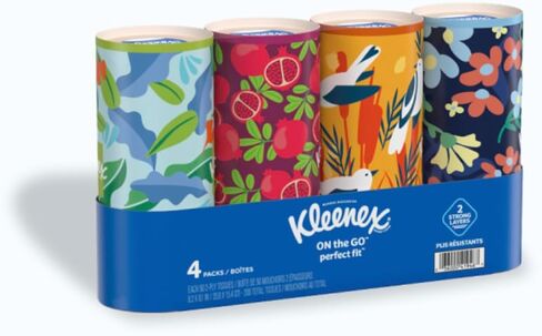 Kleenex Perfect Fit Facial Tissue - 4pk/50ct Cannisters (Exclusively listed by El Mercado Esencial), White in Saudi Arabia