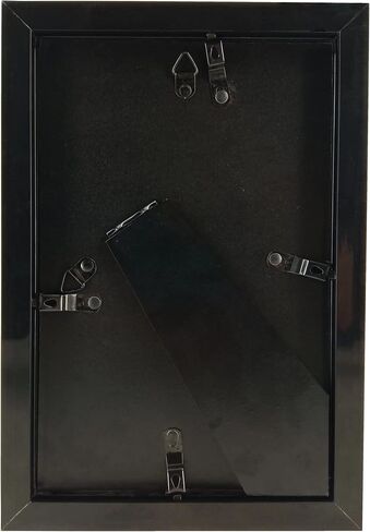 4 Packs,Theatre bill Frame with Real Glass,Black Theatre Frame,Holds 5.5x8.5 inch Media with Installed Hanger and Easel (4, Black Frame) in Saudi Arabia