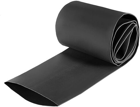 TOP-VIGOR 30mm Heat Shrink Tubing, 1M Length Heat Shrink Sleeving, 1.8:1 Ratio Adhesive-Lined Heat Shrink Tube for Electrical Insulation, Repairs, Wrap Cable, Wire Connectors, Black in Saudi Arabia