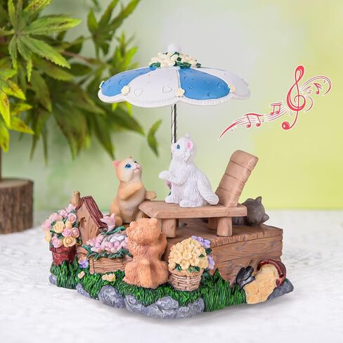 Cat Music Box Gift for Cat Lovers, Cats Under The Umbrella, Kitty Gift for Wife Girlfriend Daughter Girls Women Birthday Anniversary Valentine Chridtmas Present Play What A Wonderful World in Kuwait
