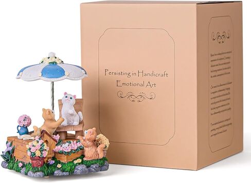 Cat Music Box Gift for Cat Lovers, Cats Under The Umbrella, Kitty Gift for Wife Girlfriend Daughter Girls Women Birthday Anniversary Valentine Chridtmas Present Play What A Wonderful World in Kuwait