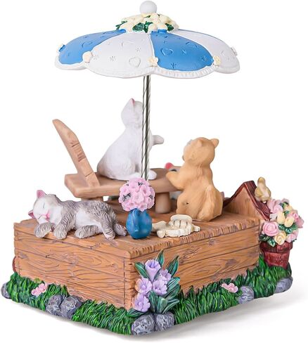 Cat Music Box Gift for Cat Lovers, Cats Under The Umbrella, Kitty Gift for Wife Girlfriend Daughter Girls Women Birthday Anniversary Valentine Chridtmas Present Play What A Wonderful World in Kuwait