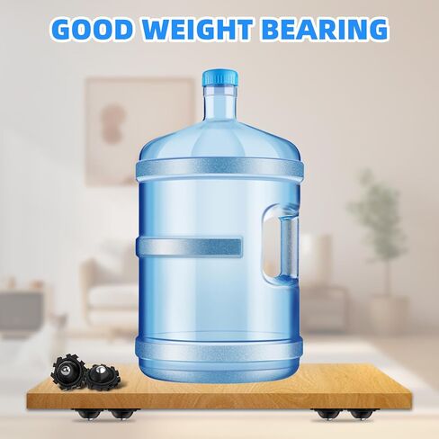 24Pcs Self Adhesive Caster Wheels DIY Connected Small Appliance Rollers for Kitchen, 360°Rotation Mini Casters Stainless Steel Rollers, Universal Swivel Wheels for Coffee Maker Storage Box Bins Black in Kuwait