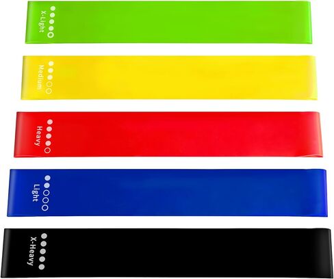 أربطة مقاومة للتمرين، 5 مجموعات من أربطة التمدد لليوجا وتدريبات القوة in Kuwait