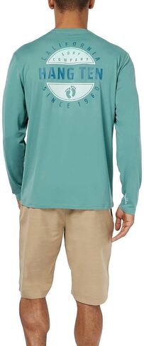 Hang Ten Men's Rashguards - Switchfoot in Green, X-Large in Saudi Arabia